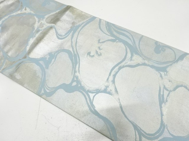 アンティーク　川島織物製　荒波模様織り出し袋帯（材料）